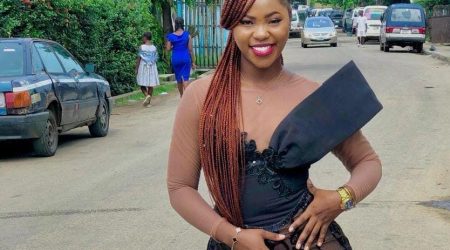 A beautiful Awka Ibom lady on an African dress